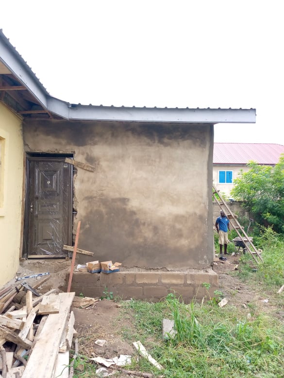 construction workers building an office